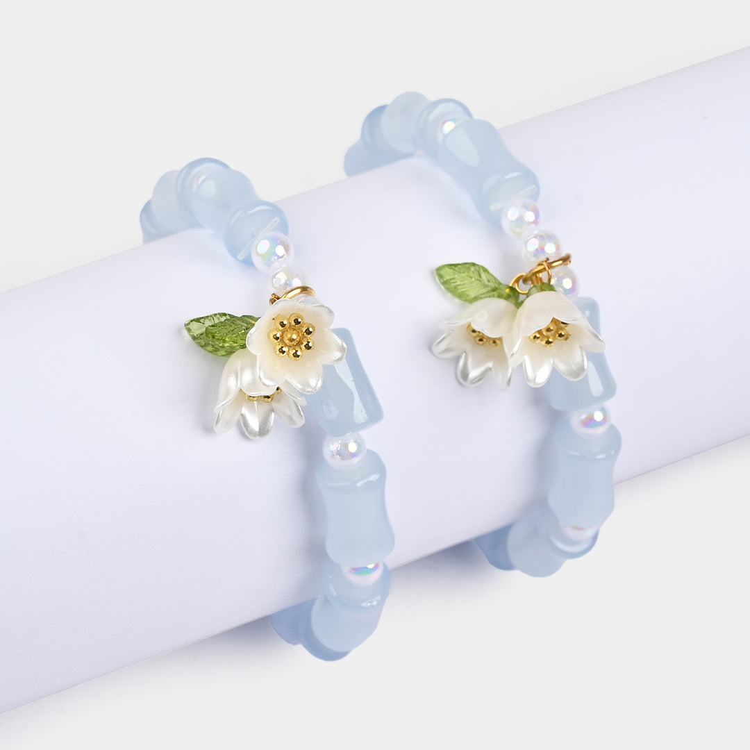 Fancy Crystal Beaded Bracelet for Girls