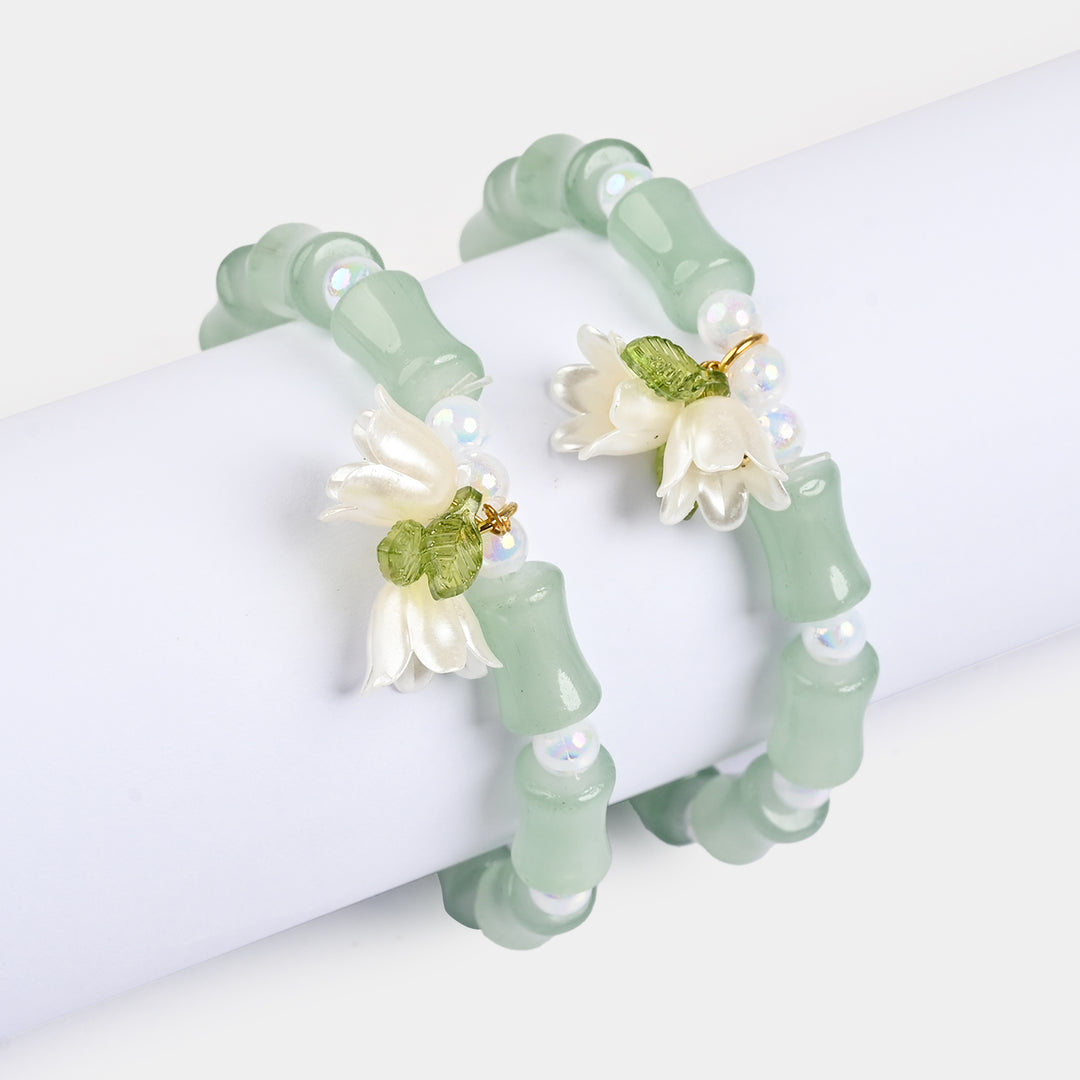 Fancy Crystal Beaded Bracelet for Girls