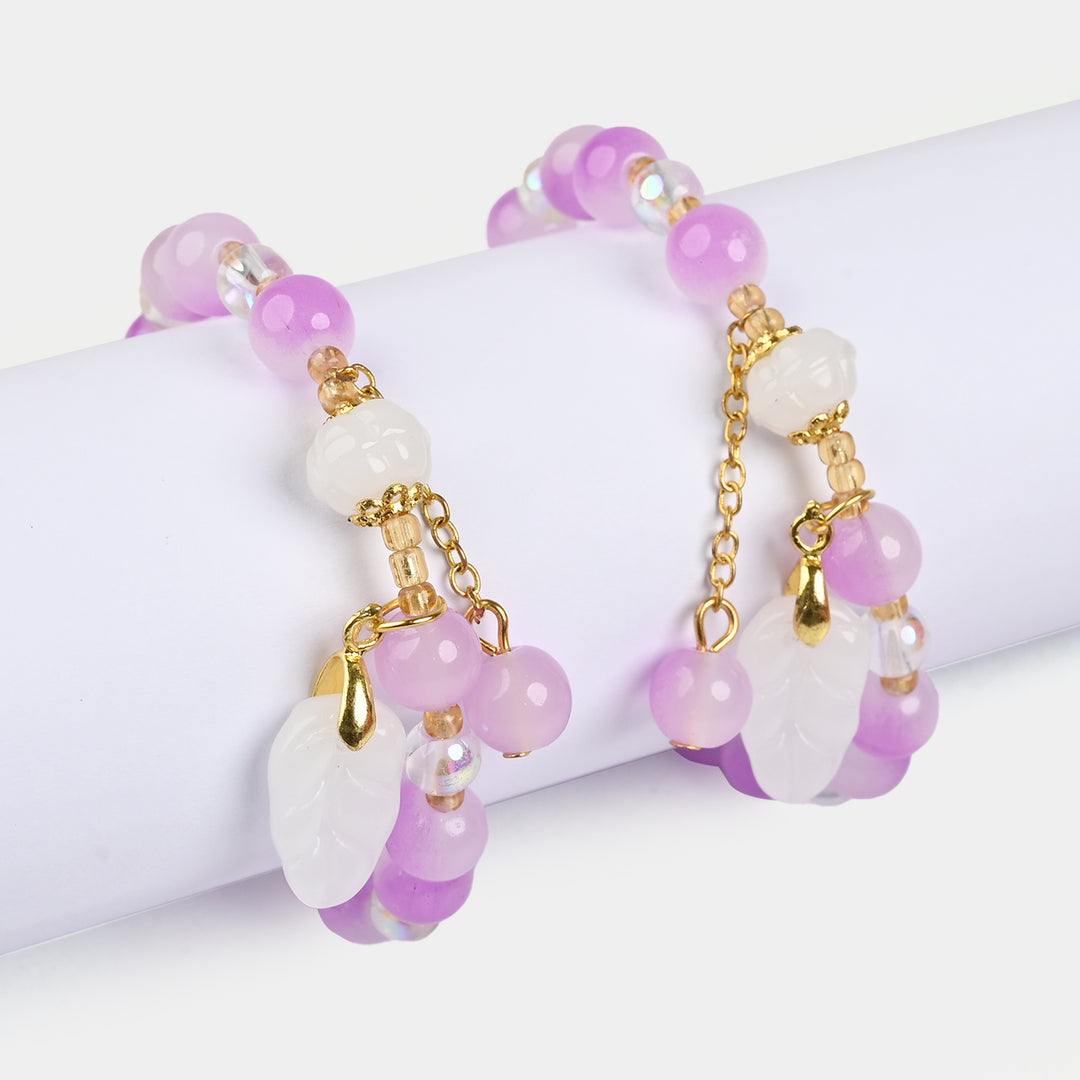 Fancy Crystal Beaded Bracelet for Girls