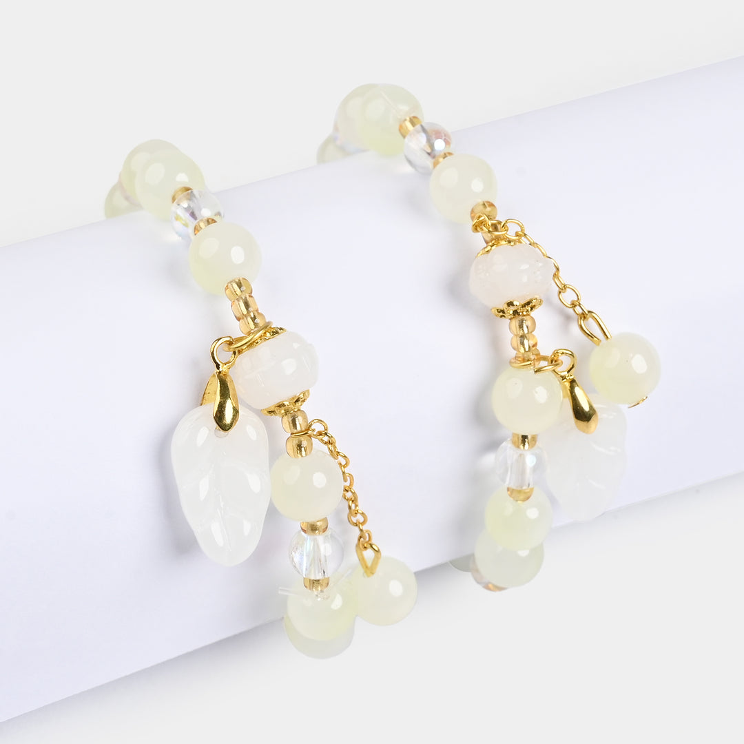 Fancy Crystal Beaded Bracelet for Girls