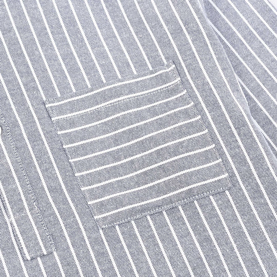 Boys Yarn Dyed Shirt (Tunic Bold Stripe)-BLUE