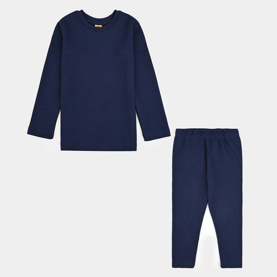 Girls Thermal Inner Wear Suit-NAVY