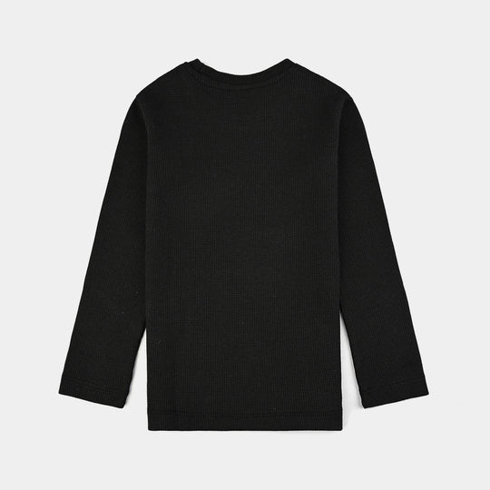 Girls Thermal Inner Wear Suit-BLACK