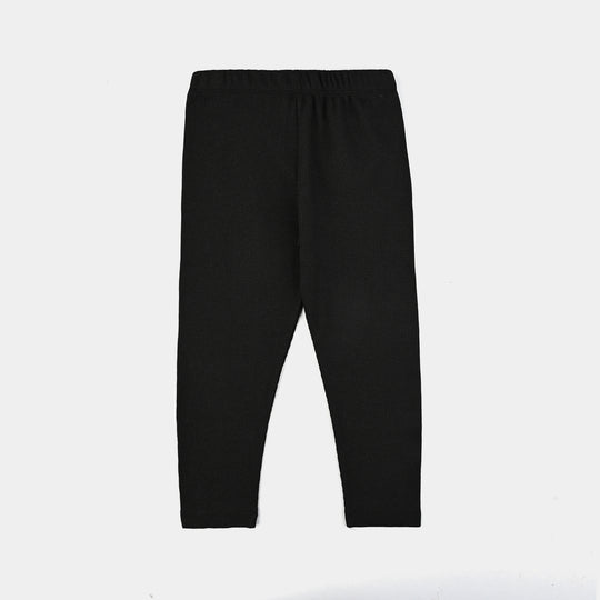 Girls Thermal Inner Wear Suit-BLACK