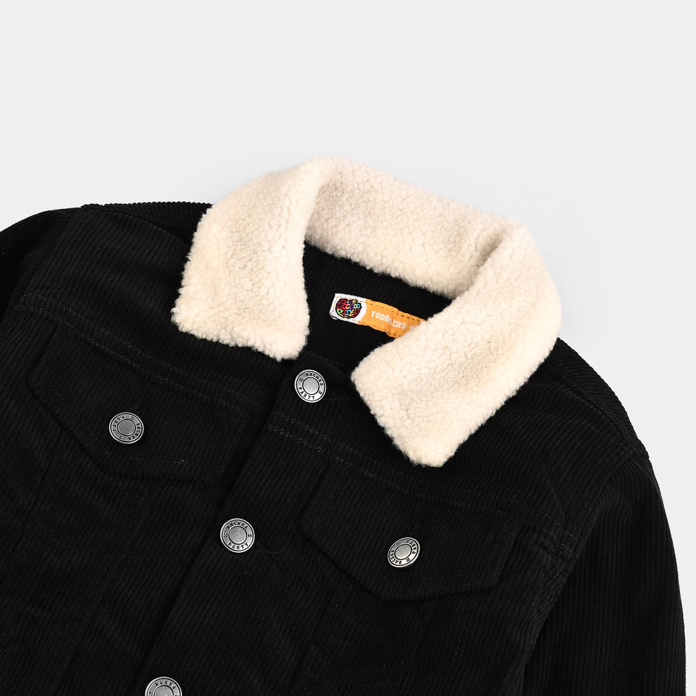 Boys Corduroy Woven Jacket Live-Black