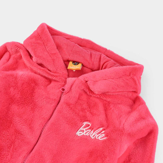 Girls Sherpa Jacket-Pink