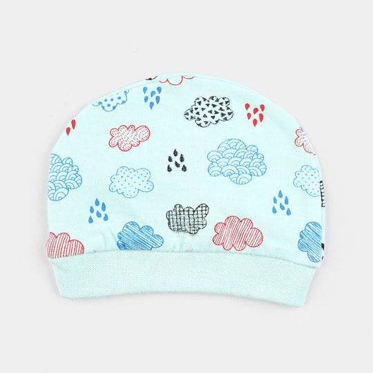 Infant Unisex Night Suit 3Pcs Set-Blue