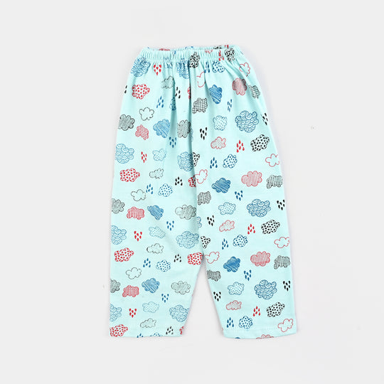 Infant Unisex Night Suit 3Pcs Set-Blue