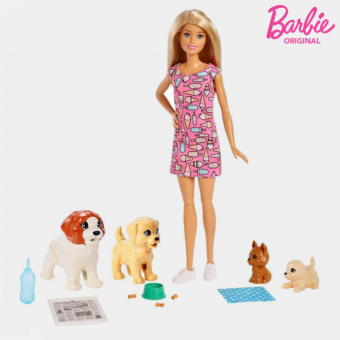 Barbie Doll Doggy Day Care Play Set For Girls