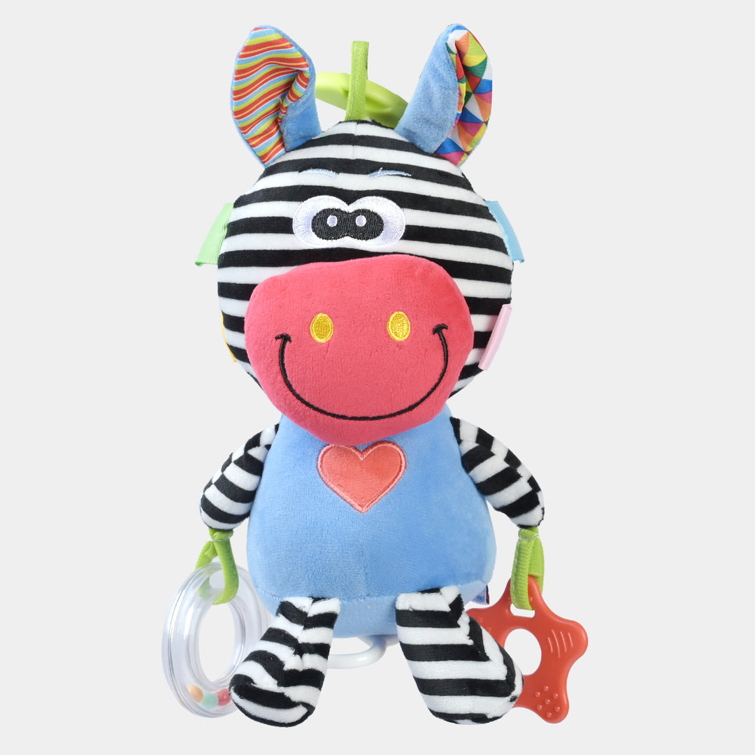 Baby Musical Rattle For Kids Zebra Black