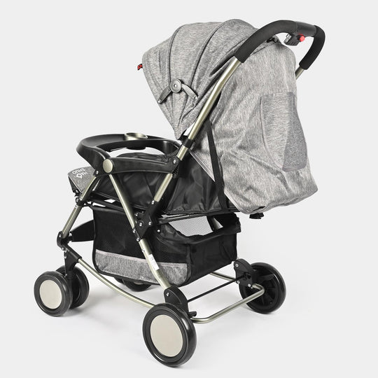 Foldable Baby Stroller-Grey