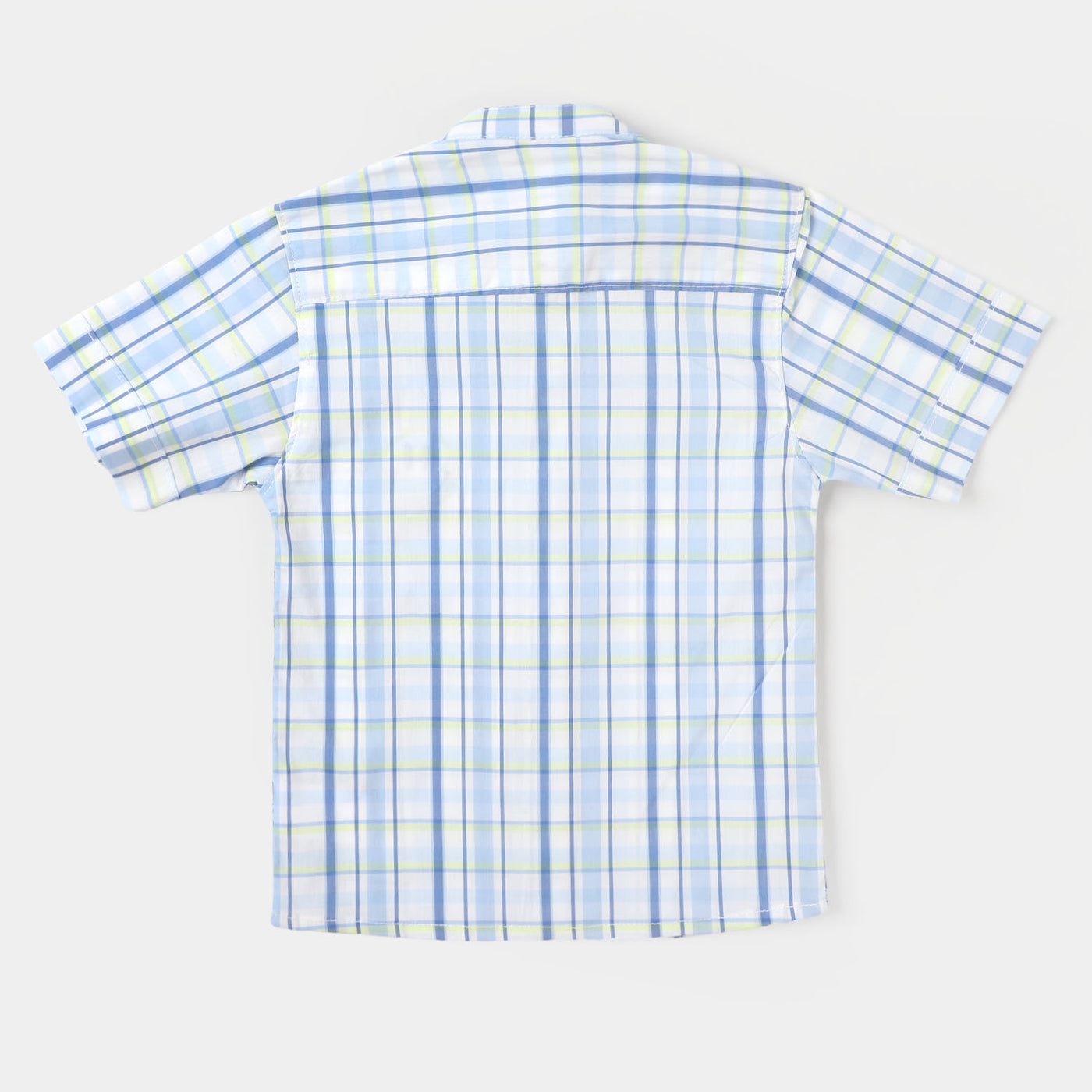 Infant Boys Casual Shirt Smiley Striper - Light Blue