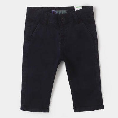 Infant Boys Cotton Pant Basic - Navy Blue