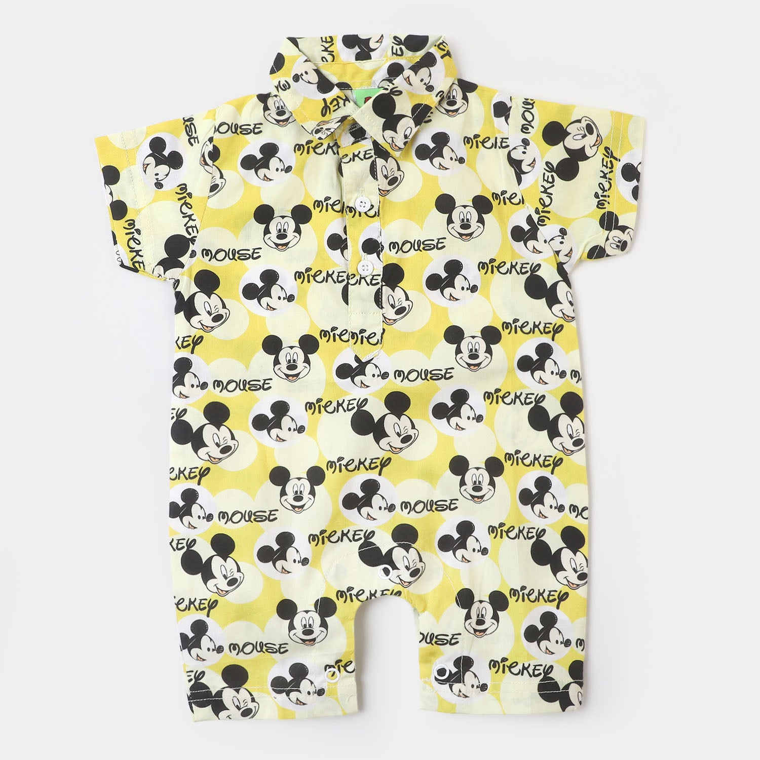 Tweety Printed Mid-Season Romper For Baby Boy In Yellow Color