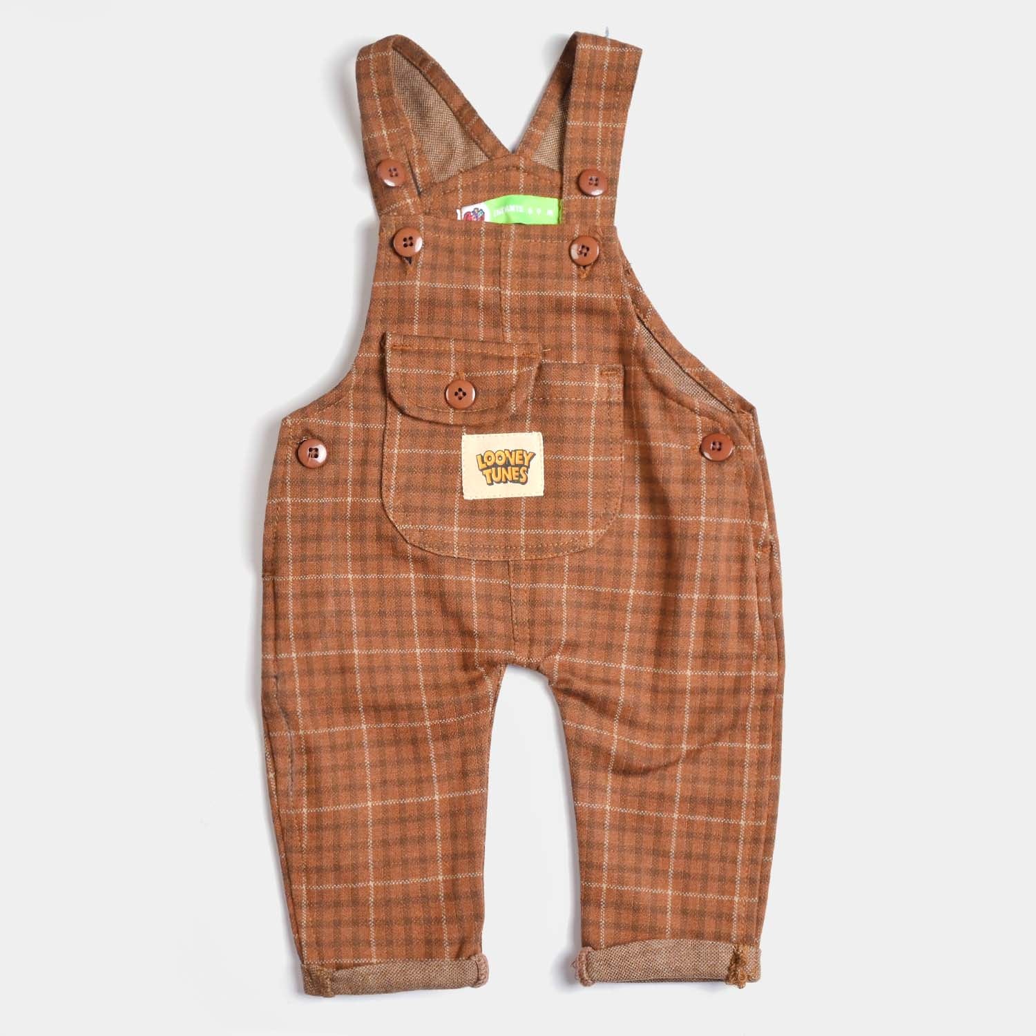 Boys newest baby looney tunes overalls set