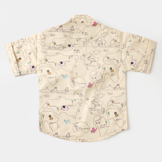 Infant Boys 3PC Set Suit Animals - KHAKI