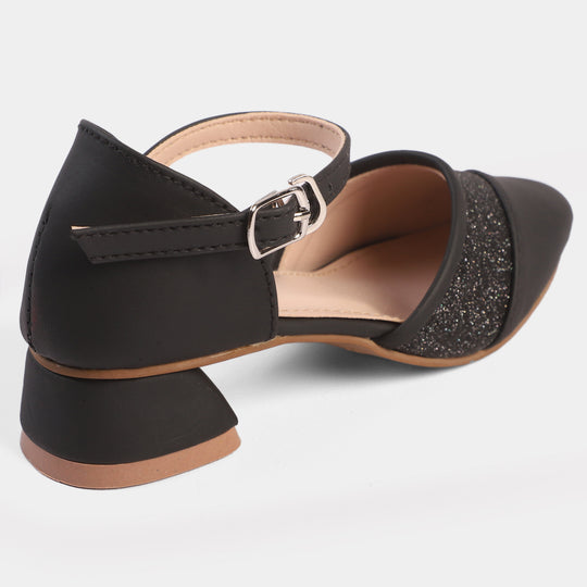 Girls Pumps Heels 456-45-BLACK
