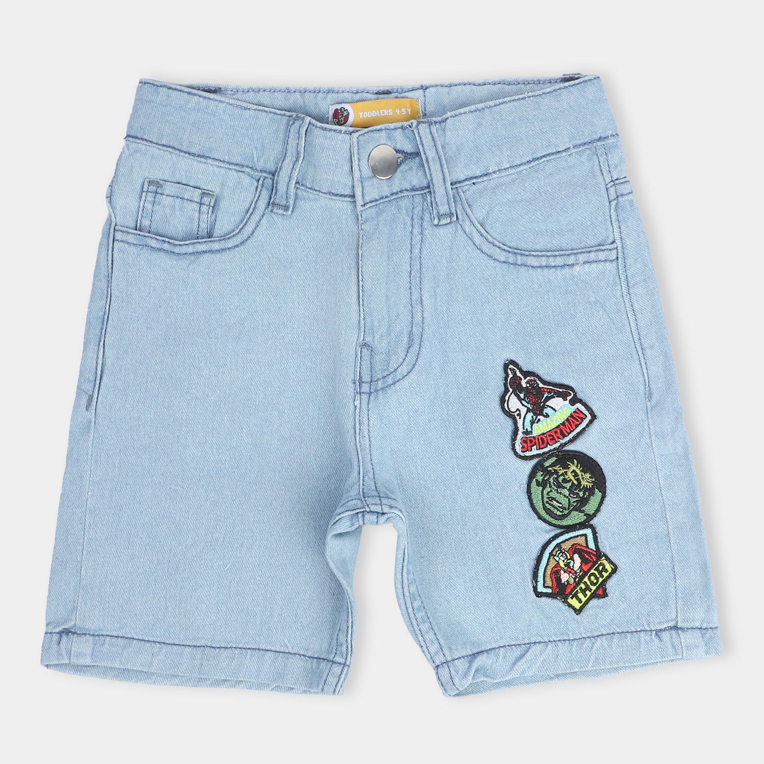 Boys Mid Blue Denim Shorts