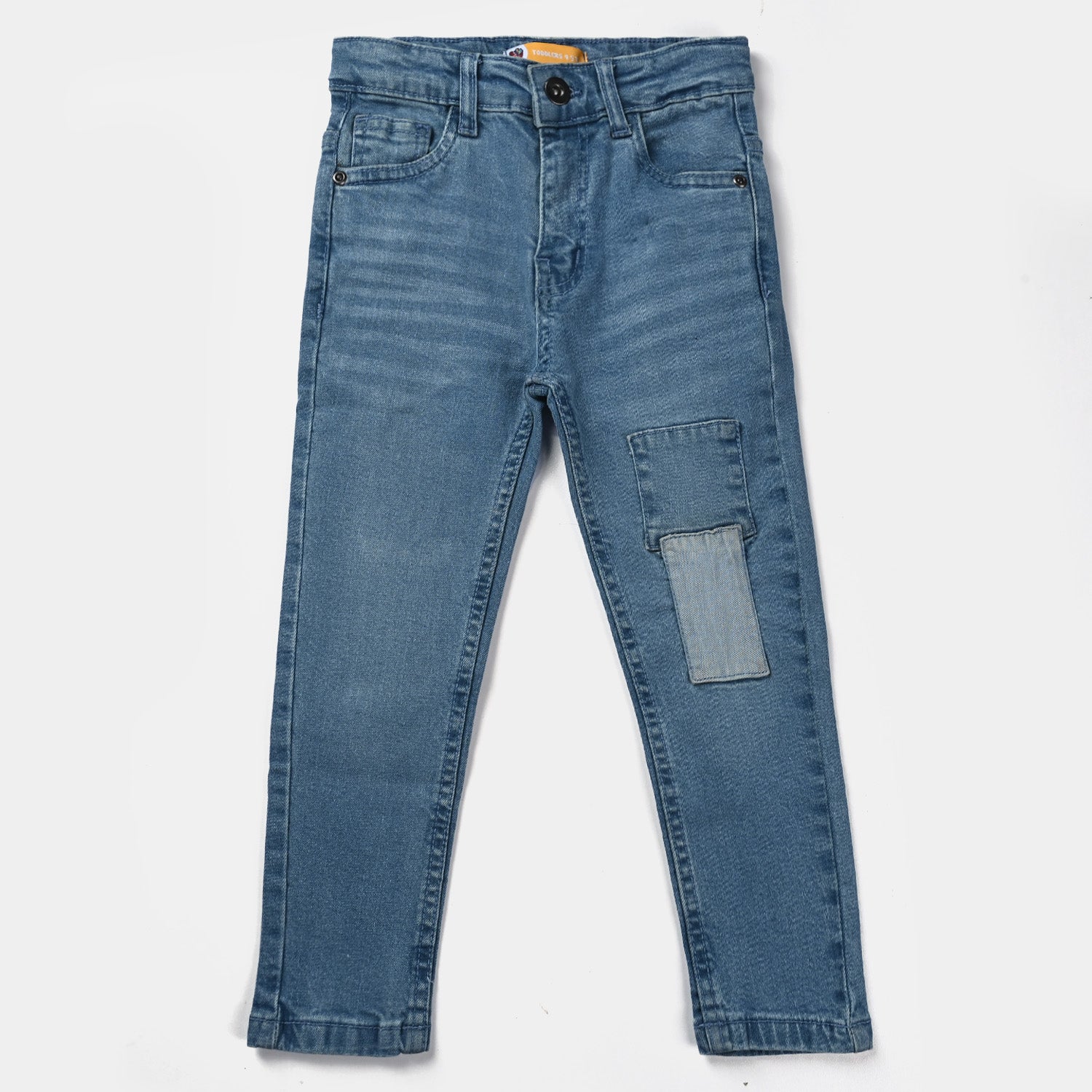 Boys Stitched Denim Pant - Blue main image 1