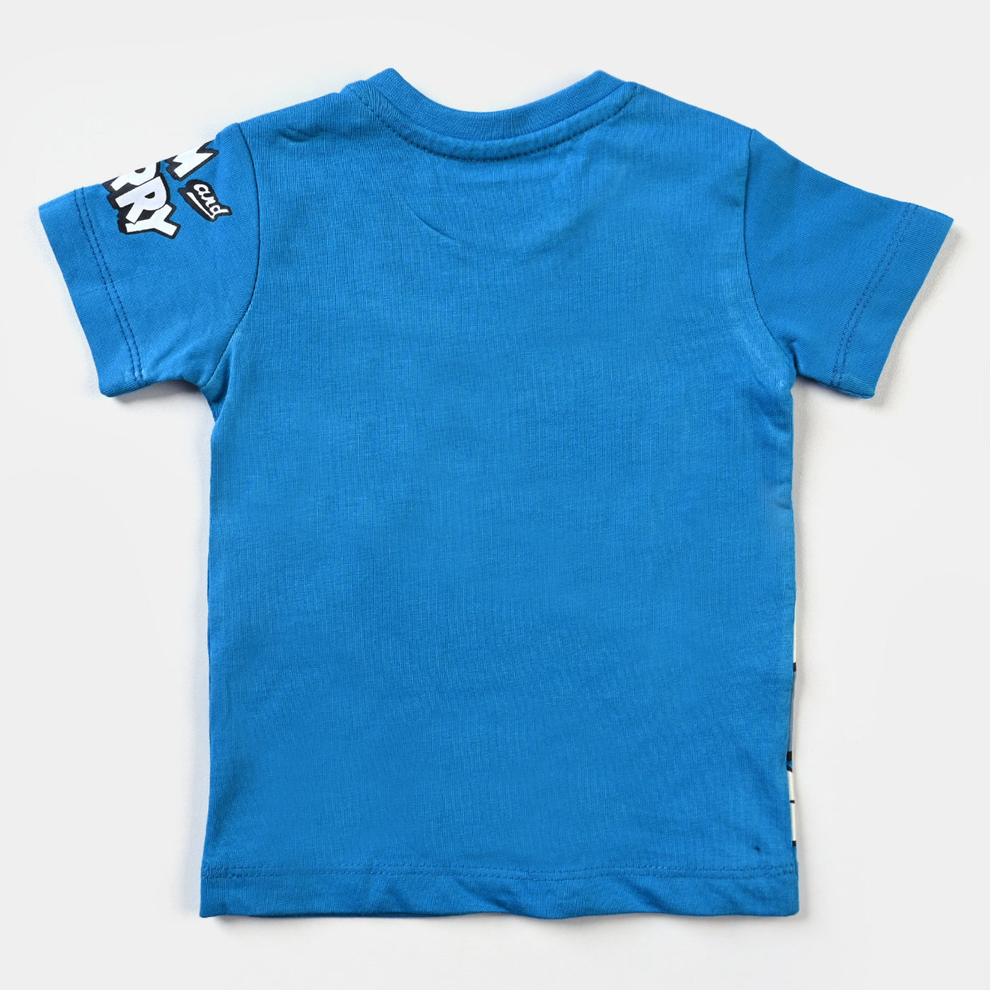 Infant Boys Slub Jersey T-Shirt Character-Methyl Blue