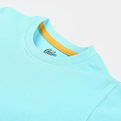 Infant Boys Cotton Jersey T-Shirt Crocodile | T. Turquoise
