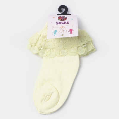 Girls Lace Frill Socks