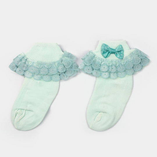 Girls Lace Frill Socks