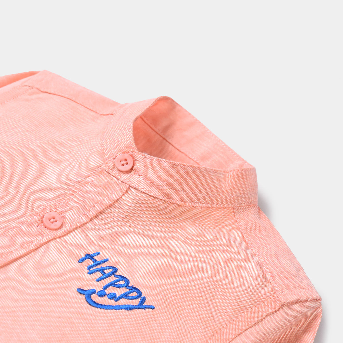 Infant Oxford Boys Casual Shirt Happy-Peach