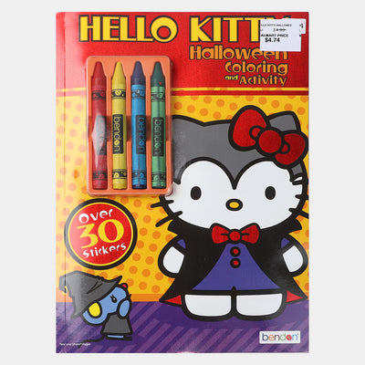 Character Crayons Coloring Sticker Book