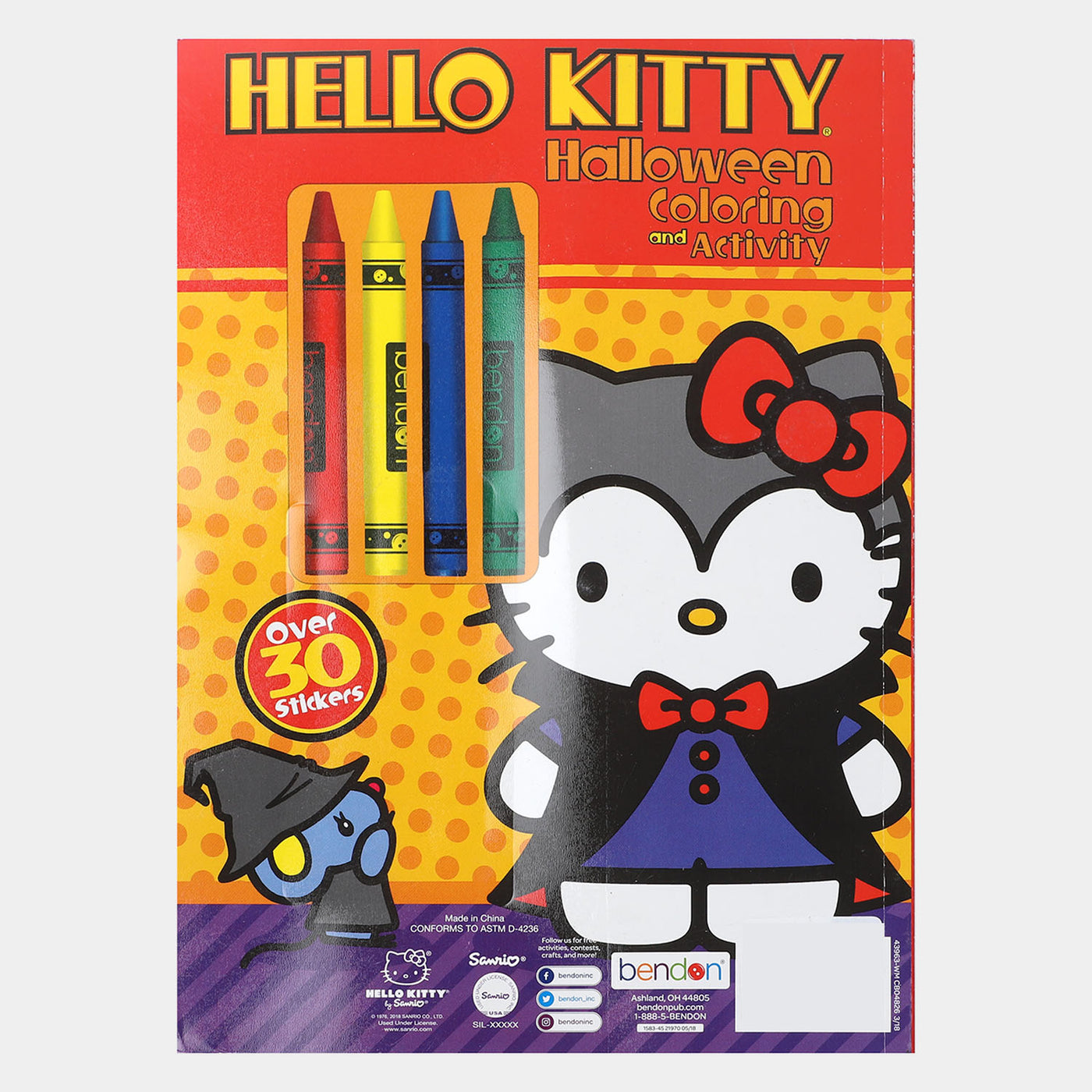 Character Crayons Coloring Sticker Book