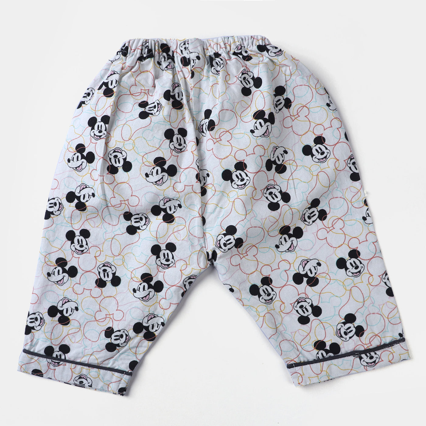 Infant Boys Cotton Woven Nightwear Suit Mickey-White