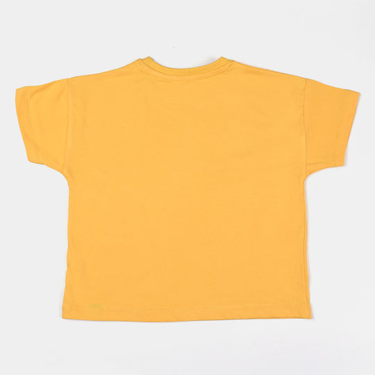Girls Lycra Jersey T-Shirt H/S Basic -Citrus