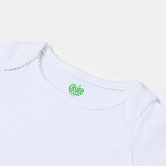 Pack Of 3 Infant Girls Cotton Interlock Rompers Basic