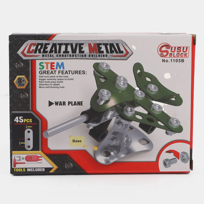 Creative Metal Block Toy For Kids | 45PCs
