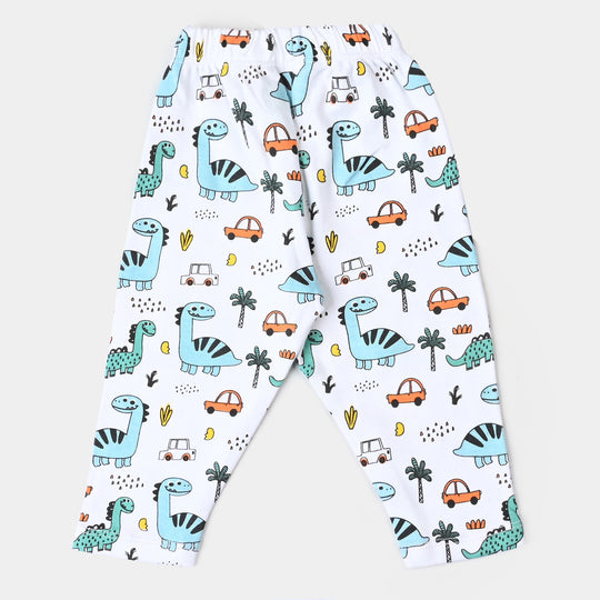 Infant Boys Cotton Jersey 2 Piece Set Dinosaurs-True Navy