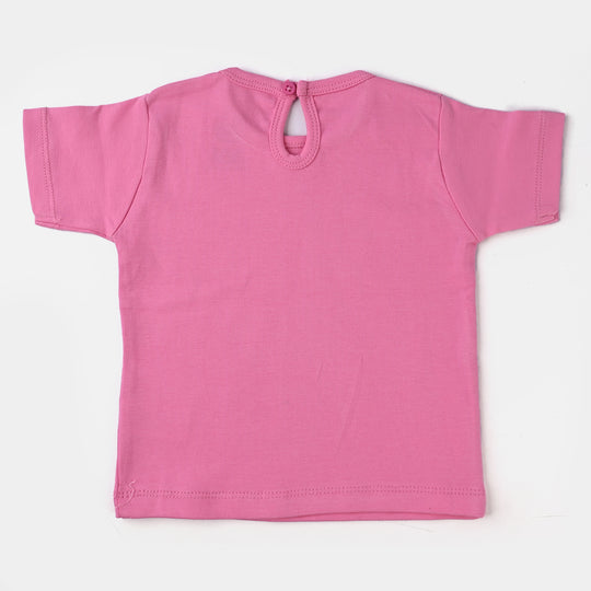 Infant Girls Cotton Jersey Knitted Suit Strawberry