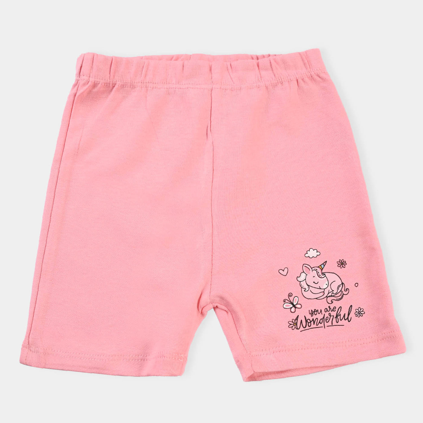 Infant Girls Cotton Poplin 5 Piece Set (T-Shirt/Short/Cap/Mittons/Bib)-mIX