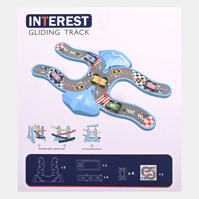 4 Small Gliding Track 3 IN 1 Play Set For Kids