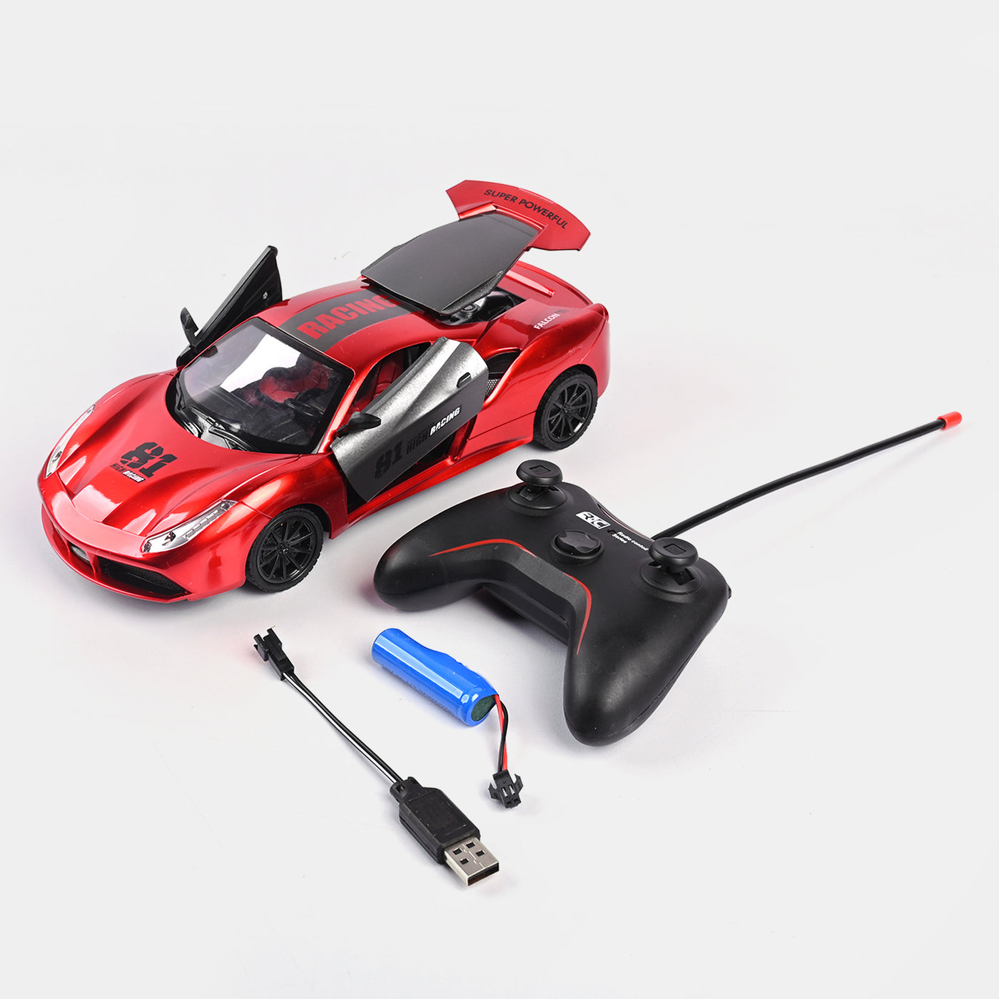 Remote Control Faster Rapid Drift Car With Light For Kids