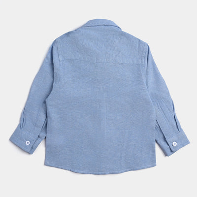 Infant Boys Oxford Formal Shirt -I/Blue