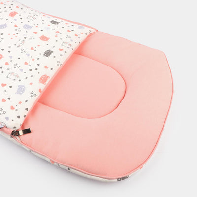 Baby Carry Nest Printed - Peach