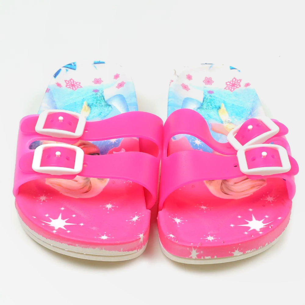 Princess Character Girls Slipper - Pink