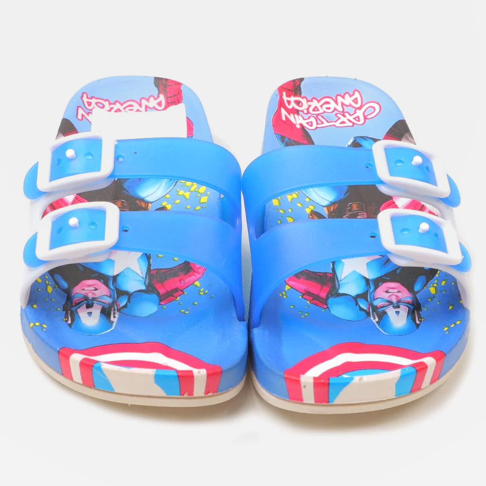 Character Slippers For Boys - Blue