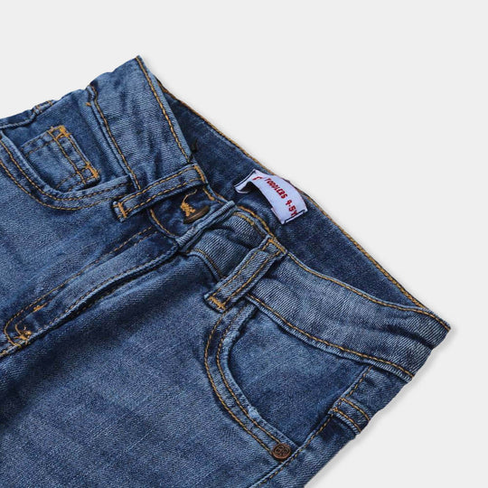 Basic Denim Pant For Girls - LT.Blue