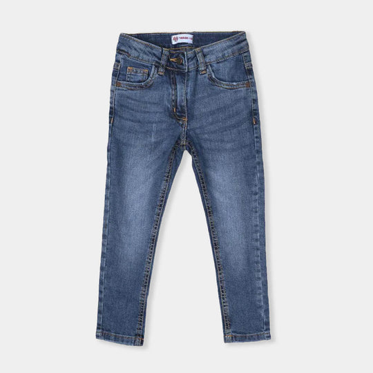 Basic Denim Pant For Girls - LT.Blue