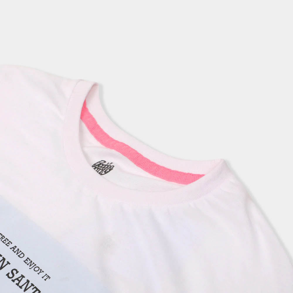 Teens Girls T-Shirt Santorini - White