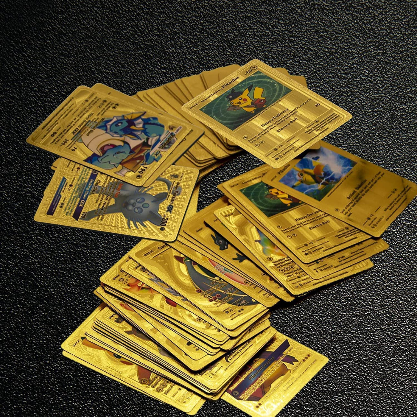 110 PCS Character Gold Foil Cards Rare Golden Cards