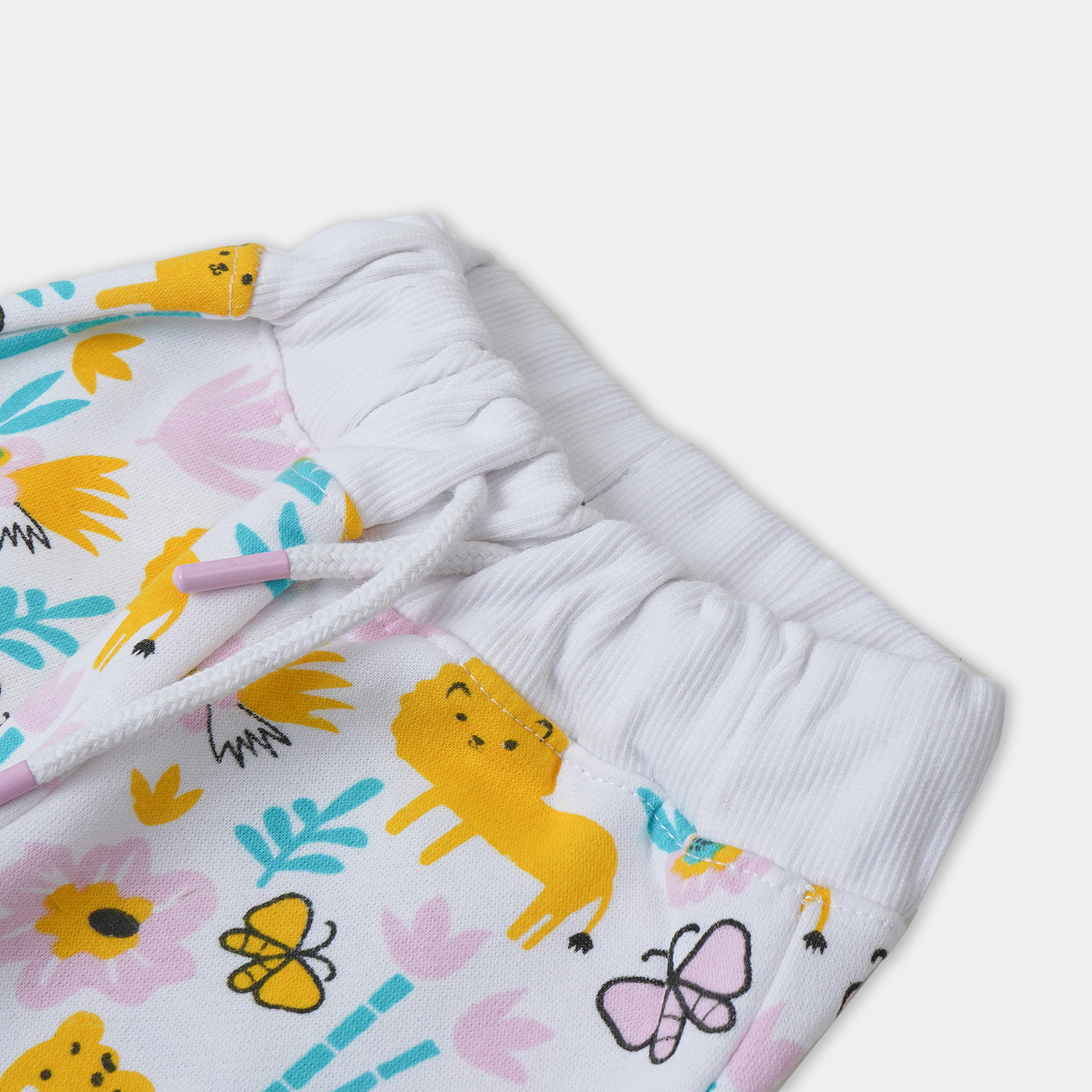 Infant Girls Pyjama Lion - White