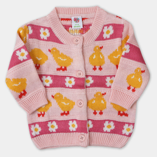 infant Girls Sweater Chick - Pink