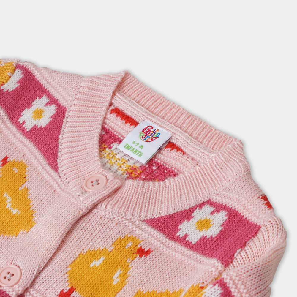 infant Girls Sweater Chick - Pink